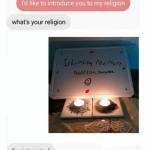What's your religion meme