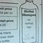 "Herbal Shampoo"