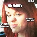 Troll 2 | IF YOU REALLY WANT TO KNOW ABOUT THE DAUGHTER; DNA; NO MONEY; BAD CHOICES, USES MEN; RELIGIOUS MORALS? JUST LOOK AT THE MOM | image tagged in troll 2 | made w/ Imgflip meme maker