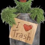 i heart trash | FEED OSCAR; CLEAN UP YOUR AREA AND THROW AWAY ALL TRASH AT THE END OF CLASS | image tagged in i heart trash | made w/ Imgflip meme maker