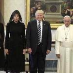 Pope Trump Sad