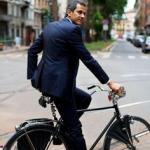 Bike Man in Suit