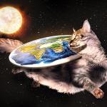 Flat Earth Cat meme