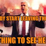 Frank Drebbin keeping the peace at the equator | EVERYBODY START LEAVING THE EQUATOR; NOTHING TO SEE HERE!! | image tagged in frank drebbin,funny meme,naked gun,police acadamey,hilarious,good | made w/ Imgflip meme maker