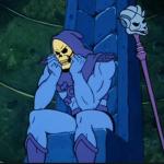 Dispondent skeletor meme