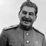 Stalin laughing