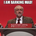 Jeremy Corbyn | I AM BARKING MAD! | image tagged in jeremy corbyn | made w/ Imgflip meme maker