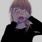 Cry anime girl