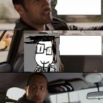 The Rock Driving James Driver meme