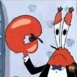 Mr. Krabs-Oh boo hoo.  This is the worlds smallest violin and it