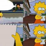 Lisa read the note meme