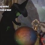 When You Try to Put a Curse On a Curse | Curses!  Nothing works! Even Voodoo is afraid of him! | image tagged in witch,trump | made w/ Imgflip meme maker