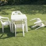 Fallen lawn chair
