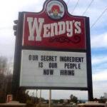 wendy's sign