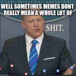 You know. | WELL SOMETIMES MEMES DONT REALLY MEAN A WHOLE LOT OF | image tagged in shit,spicey meatball,sean spice,meme,memes to go | made w/ Imgflip meme maker