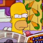 Simpson Reads Newspaper