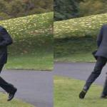 Obama running away