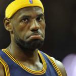 Lebronie crying because he lost the NBA Championship meme