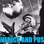 I feel the need, the need for landing... | MAVERICK AND PUSS... | image tagged in memes,top gun,cats,animals,flying | made w/ Imgflip meme maker
