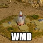 Nuclear missile | WMD | image tagged in nuclear missile | made w/ Imgflip meme maker