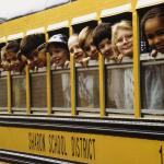 Kids on a school bus
