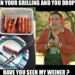 Warren from There's Something About Mary | WHEN YOUR GRILLING AND YOU DROP ONE; HAVE YOU SEEN MY WEINER ? | image tagged in warren from there's something about mary | made w/ Imgflip meme maker