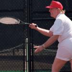 Trump Playing Tennis