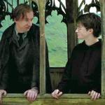 Harry Potter and Lupin on bridge meme