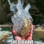 Ice Heart | NO WONDER.... SHE DID HAVE A COLD HEART | image tagged in ice heart | made w/ Imgflip meme maker