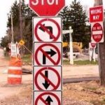 Signs | OK; GUESS ILL STAY HERE FOREVER... | image tagged in crazyroadsigns | made w/ Imgflip meme maker