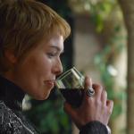 Cersei sips wine