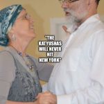 Jewish Liberal | VOTES DEMOCRAT; "THE KATYUSHAS WILL NEVER HIT NEW YORK"; SUPPORTS HAMMAS | image tagged in jewish liberal | made w/ Imgflip meme maker