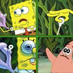 Spongebob Magic Shell meme