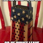American flag grater | REMEMBER TO LEAVE A BUDWEISER AND A RIFLE OUT UNDER A YOUR FLAG TONIGHT FOR KID ROCK; OR HE WON'T LEAVE YOU ANY FIREWORKS | image tagged in american flag grater | made w/ Imgflip meme maker