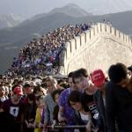 chinese tourists great wall