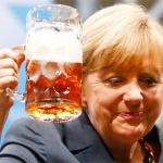 Angela Merkel Beer glass. 