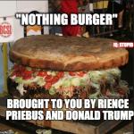 Trump: Nothing Burger meme