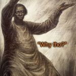 Why tho? | image tagged in why tho | made w/ Imgflip meme maker