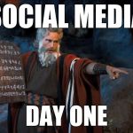 How it all started… | SOCIAL MEDIA; DAY ONE | image tagged in rtfm,memes,funny,social media,day one | made w/ Imgflip meme maker