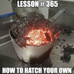 Daily Cooking lesson | DAILY COOKING LESSON # 365; HOW TO HATCH YOUR OWN NIGHT FURY DRAGON EGG | image tagged in daily cooking lesson,hatching dragon egg,night fury | made w/ Imgflip meme maker
