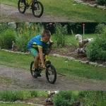 Kid on bike  meme