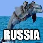 military dolphin | RUSSIA | image tagged in military dolphin | made w/ Imgflip meme maker