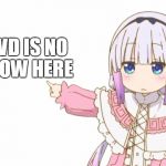 Kanna's Warn | LEWD IS NO ALLOW HERE | image tagged in kanna's warn | made w/ Imgflip meme maker