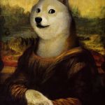 Mona Lisa Doge | AWWWW, LOOK AT THE DOGGO; BORF | image tagged in mona lisa doge | made w/ Imgflip meme maker