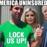 If you don't think there is something questionable going on you are DILLUSIONAL | MAKE AMERICA UNINSURED AGAIN | image tagged in trump,memes,funny,truth,animals,terrorist | made w/ Imgflip meme maker