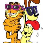 Garfield and Odie