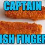 fish fingers | CAPTAIN; FISH FINGER! | image tagged in fish fingers | made w/ Imgflip meme maker