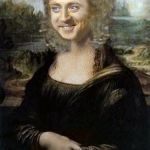 Willy Winona Lisa's Debut Painting  | DOES THIS HAT MAKE ME LOOK MORE WILDER? | image tagged in willy winona lisa,gene wilder,wild for memes,funny,painting,hilarious | made w/ Imgflip meme maker