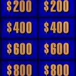 Jeopardy Game Categories Meme Maker