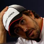Disappointed Fernando Alonso